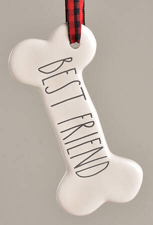 Farmhouse Dog Bone Ornament