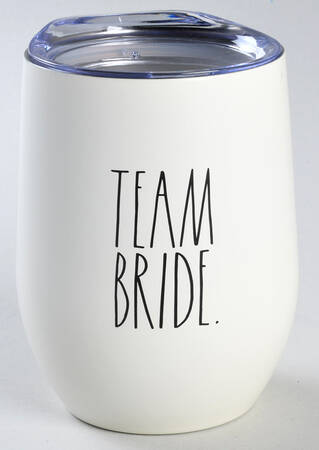 Farmhouse Metal Wine Tumbler & Plastic Lid