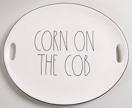 Farmhouse 15" Oval Handled Platter