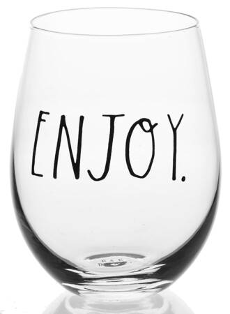 Farmhouse Glassware Stemless Wine