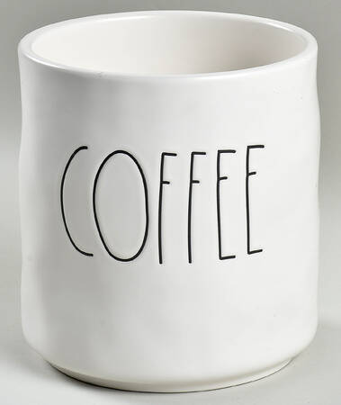 Farmhouse Coffee Canister No Wood Lid