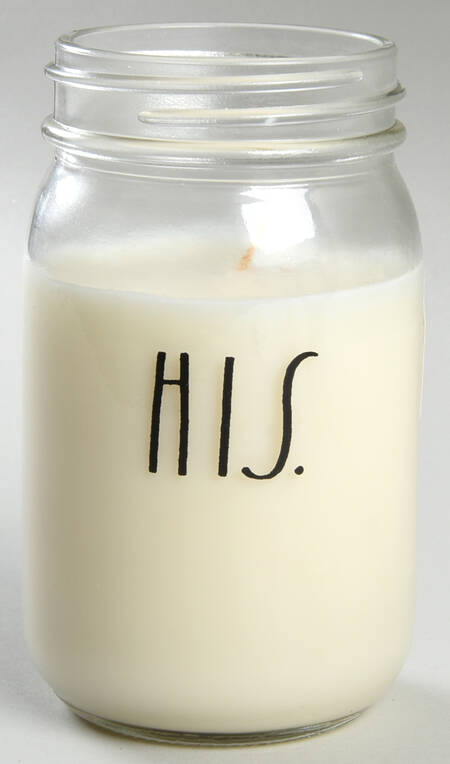 Farmhouse Glassware Candle Jar No Lid