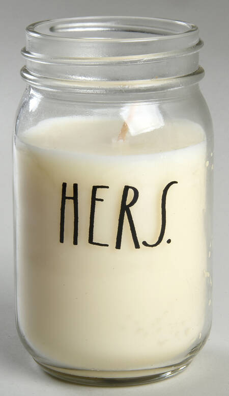 Farmhouse Glassware Candle Jar No Lid