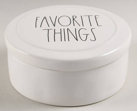 Farmhouse Round Trinket Box & Lid