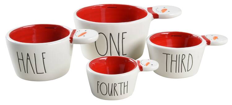 Farmhouse Measuring Cup Set (1 Cup,1/2 Cup,1/3 Cup,1/4 Cup)