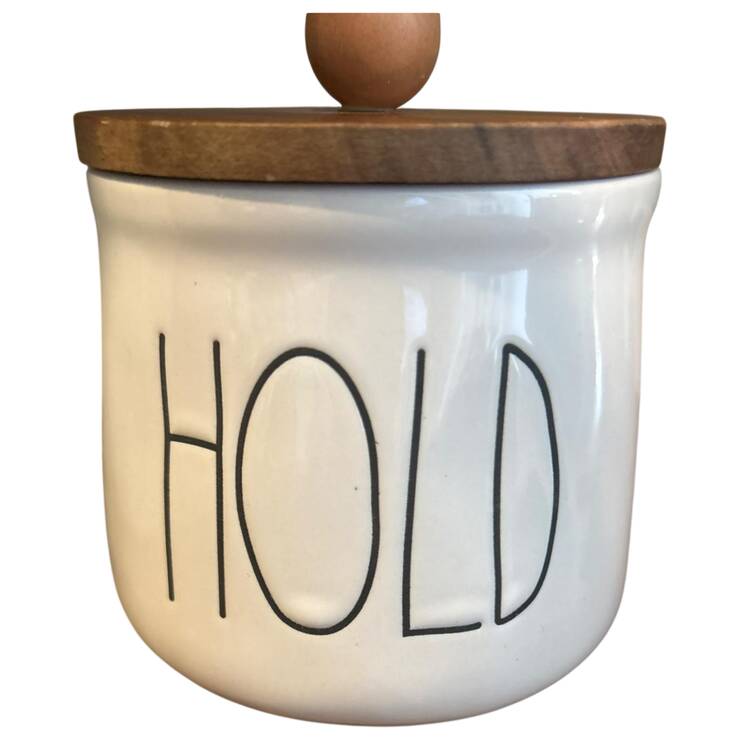 Farmhouse 5" Storage Jar & Wood Lid