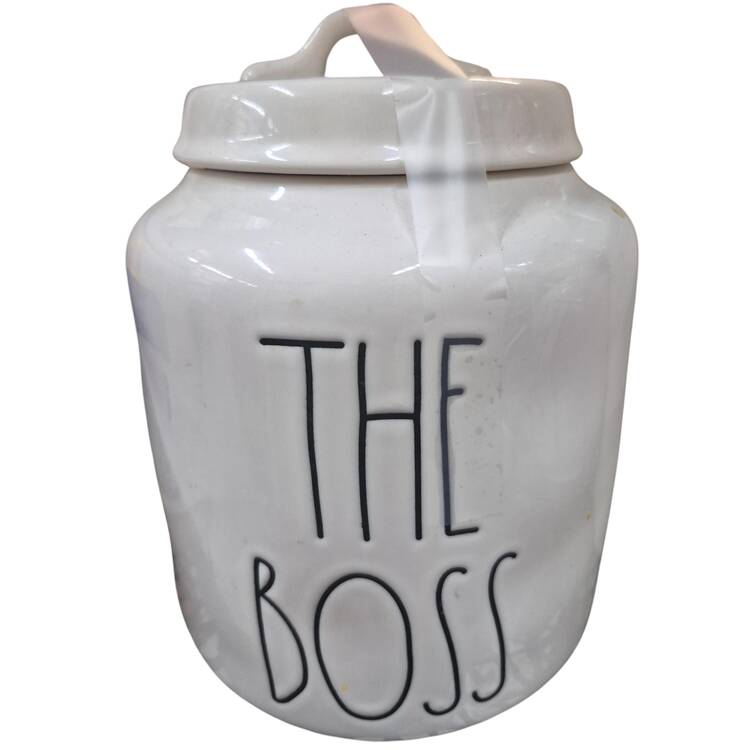 Farmhouse Cookie Jar & Lid