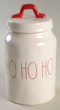 Farmhouse Holiday Treat Jar & Lid