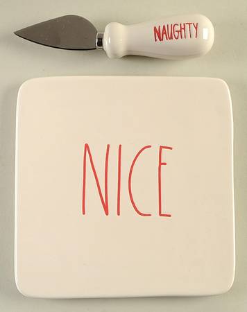 Farmhouse Holiday Cheese Tray & Knife Set