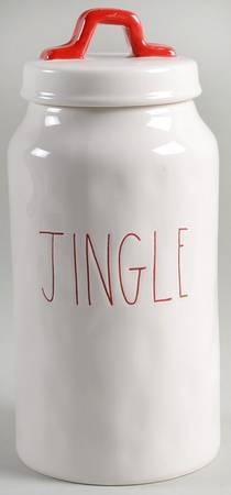 Farmhouse Holiday Treat Jar & Lid