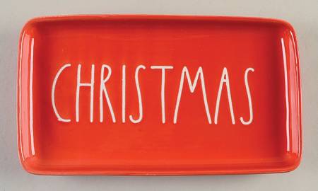 Farmhouse 9" Rectangular Holiday Tray