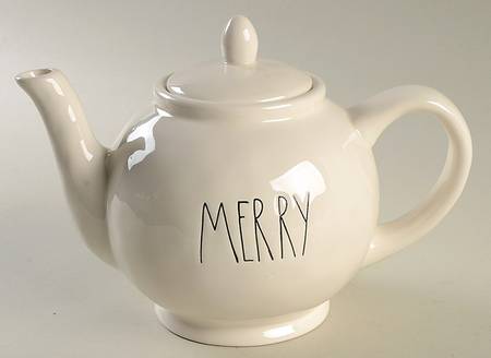 Farmhouse Holiday Teapot & Lid