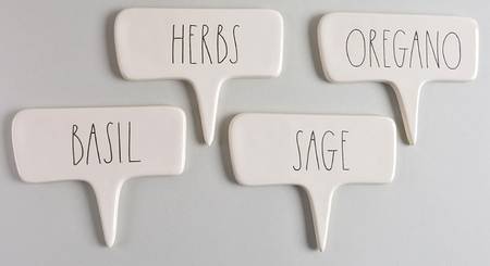Farmhouse Herb Markers - Set of 4 Motifs