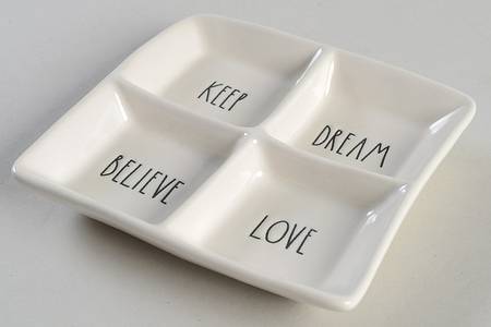 Farmhouse 5" Square 4 Part Tray