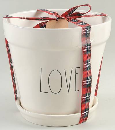Farmhouse 6" Planter w/Attached Underplate