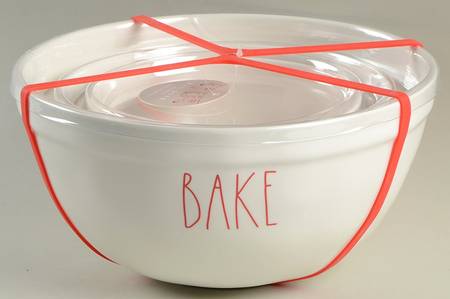 Farmhouse (3 Pc) Melamine Mixing Nesting Bowl Set(10",8",6")