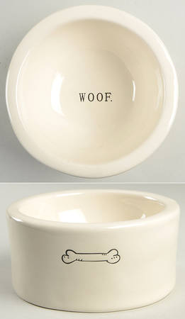 Rae Dunn Pet Products Dog Bowl