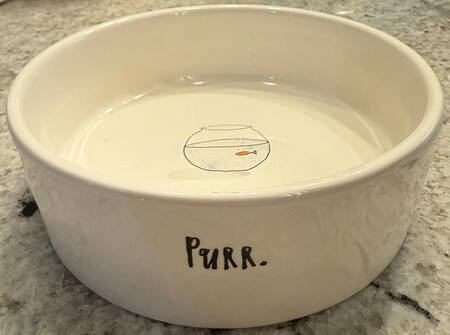 Rae Dunn Pet Products Cat Bowl