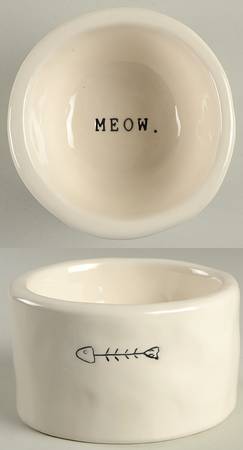 Rae Dunn Pet Products Cat Bowl