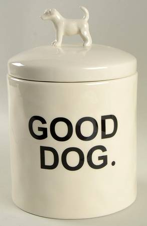 Rae Dunn Pet Products Large Dog Treats Canister & Lid