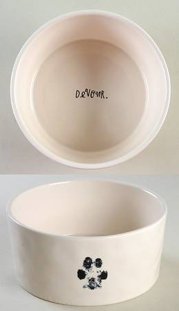Rae Dunn Pet Products Dog Bowl by Magenta