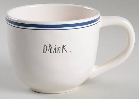 Blue Line and Stem Print Cup/Mug