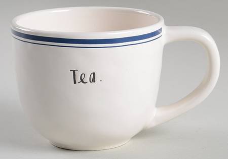 Blue Line and Stem Print Cup/Mug
