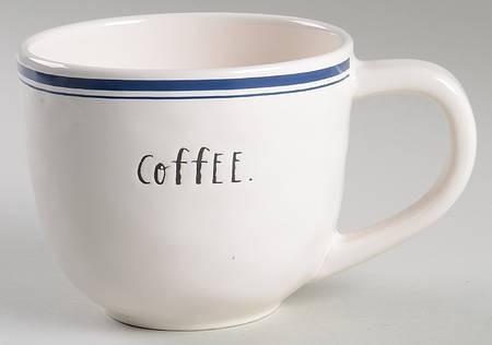 Blue Line and Stem Print Cup/Mug