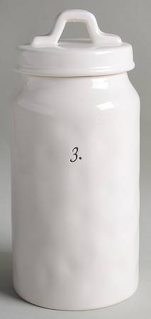 Numbers Large Canister & Lid