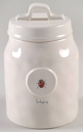 Garden Insects (Script) Small Canister & Lid