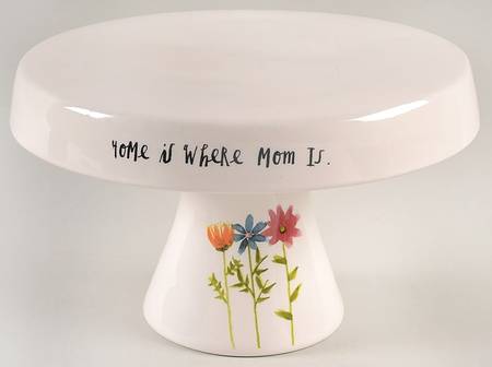 Bloom Flowers 9" Pedestal Cake Stand