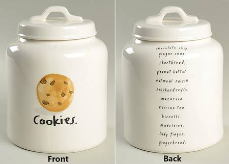 Rae Dunn Kitchenware Cookie Jar & Lid