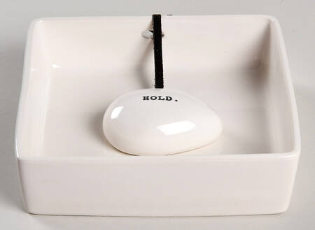 Rae Dunn Giftware Napkin Holder W/Napkin Weight