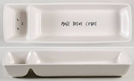 Rae Dunn Giftware Divided Desk Caddy (2 Part)