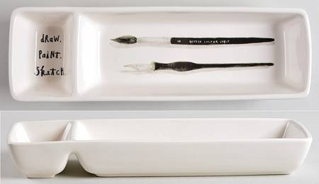 Rae Dunn Giftware Divided Desk Caddy (2 Part)