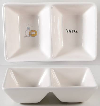 Rae Dunn Giftware (2 Part) Rectangular Divided Dish