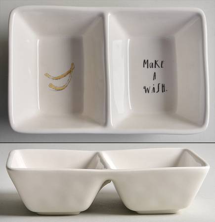Rae Dunn Giftware (2 Part) Divided Rectangular Dish
