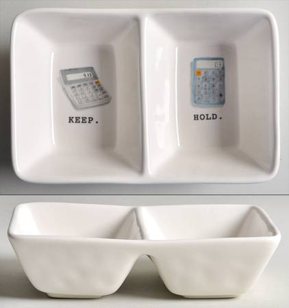 Office (2 Part) Rectangular Divided Dish