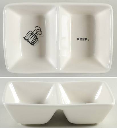 Office (2 Part) Rectangular Divided Dish