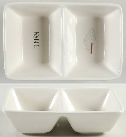 Rae Dunn Giftware (2 Part) Divided Rectangular Dish