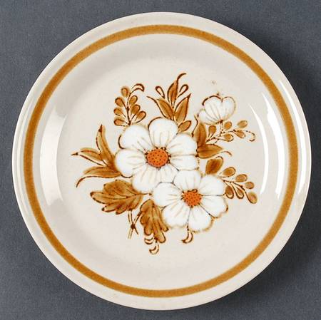 Dried Flowers Bread & Butter Plate