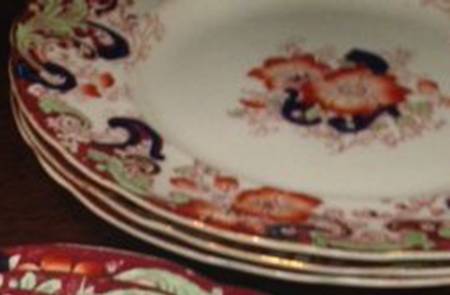 Ormonde Rust, Green & Blue Bread & Butter Plate