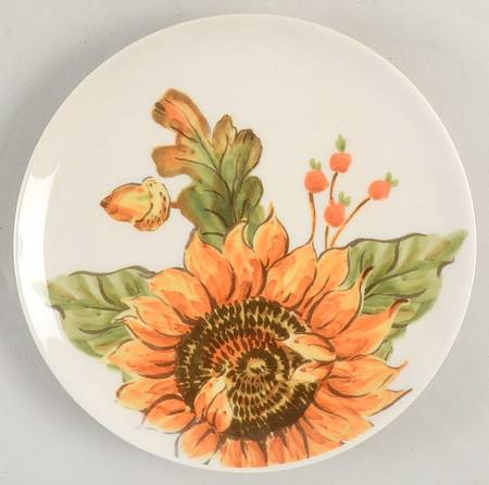 Sunflower and Acorn Appetizer Plate