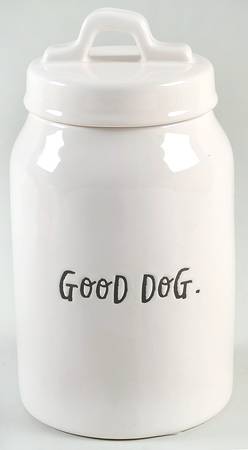 Stem Print Dog Treats Canister & Lid