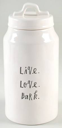 Stem Print Dog Treats Canister & Lid