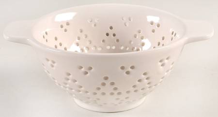 Stem Print Ceramic Colander
