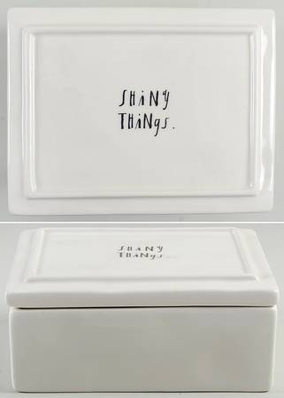Stem Print Trinket Box with Lid