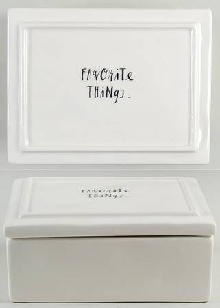 Stem Print Trinket Box with Lid