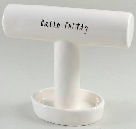 Stem Print T Bar Jewelry Holder