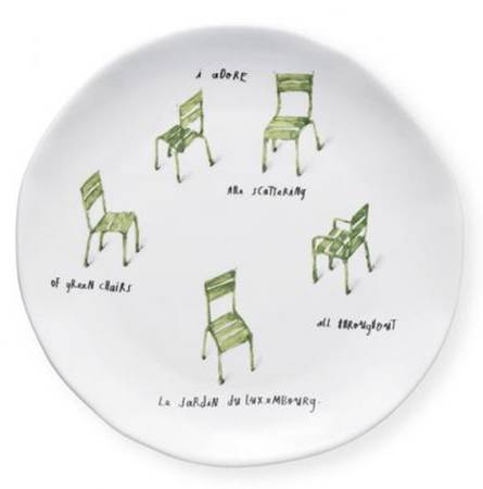 French Sketchbook Canape Plate